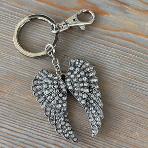 Crystals Angel Wings Key Chain